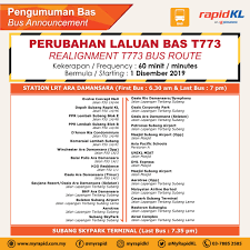 Directions to laluan bas rapidkl (kuala lumpur) with public transportation the following transit lines have routes that pass near laluan bas rapidkl bus: Facebook