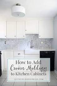 I use mine more than all my others combined. How To Add Crown Molding To Kitchen Cabinets Abby Lawson