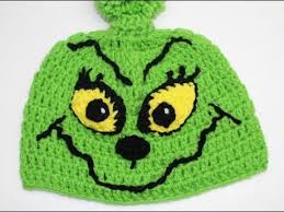 Gnomes you can keep out all year long due to the ability to change their hats. Grinch Inspired Christmas Hat Video One Crochet Hats Crochet Christmas Hats Crochet Character Hats