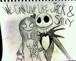 We Can Live Like Jack And Sally If You Want Too Jack And Sally Disney Art Sally Skellington