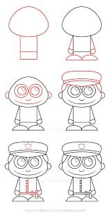 How To Draw A Policeman Cartoon Drawings Drawings Drawing Tutorial