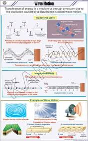 full color art paper laminated wave motion for physics chart