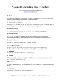 Nonprofit Marketing Plan Template From Total Focus Marketing Plan W Business Marketing Plan Nonprofit Marketing Marketing Plan Template