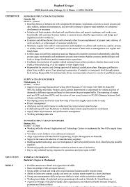 For those with excellent writing skills, these simple resume format for freshers in word file serve as a guideline while others can create a great one by simply filling in relevant details, sans altering the language. Supply Chain Engineer Resume Samples Velvet Jobs