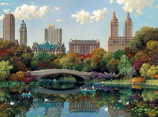 Central Park Bow Bridge – extraordinary wall mural– Photowall