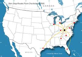 Right of centerline, 16:1 slope to clear 136 ft. Yeager Airport