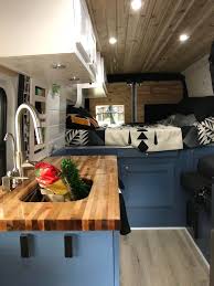 Interior Of Our 159 Ram Promaster Few More Finishing Touches And She Ll Be Move In Ready We Re Tnt Mtb On Yout Van Conversion Interior Van Interior Van Life