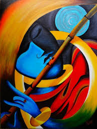 Lord Krishna Modern Art Colors Of Life Modern Art Paintings Radha Krishna Modern Art Art Painting