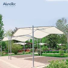 Attach all pipes to create the canopy structure. Diy Gazebo Terrace Awning Car Parking Tents With Steel Frame For Outdoor Restaurants Garden Buy Sunshade Cover Tents Polyester Tent Product On Aluminum Pergola Alunotec