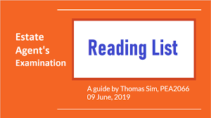 Registered with the board of valuers, appraisers and. Reading List Estate Agent S Examination Part 1 2