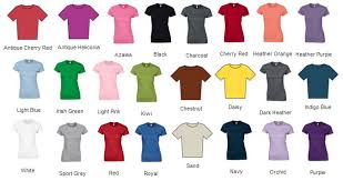 Gildan Tee Shirt Color Chart Www Bedowntowndaytona Com