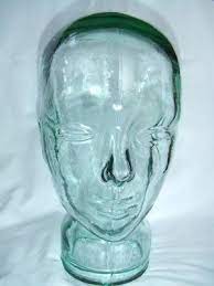 Retro Vintage Glass Head Mannequin Display Eyeglass Wwii Hat Helmet Wig Headphones Headset Display Retro Vintage Mannequin Display Vintage
