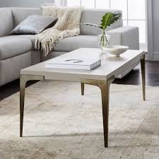 West elm streamline side table narrow side table (table top only, no metal legs) $116.79. Brass Concrete Coffee Table