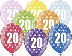 Bol Com 30x Stuks Verjaardag Ballonnen 20 Jaar Thema Met Sterretjes Feestartikelen En Versiering