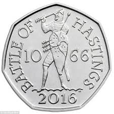 A rowing boat accompanied by a number of words associated with the olympic movement, with the london 2012 logo above and the denomination, 50 pence, below. Valuable And Rare Versions Of 50p Coin Revealed Daily Mail Online