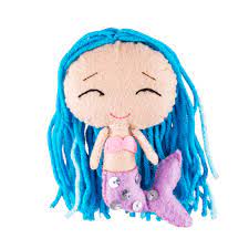 Recreate coral's adventures with this inspiring set! Mermaid Doll Blue Hair Cute Children Birthday Gift Dolls Northseamermaid