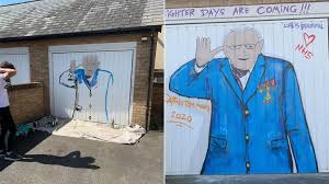 The heroic war veteran, who turned 100 last year and was gifted with an raf flyover for the occasion, had been in hospital with coronavirus. Captain Tom Moore Inspires Artistic Tributes During Coronavirus Lockdown Bbc News