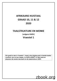 2 uur hierdie vraestel bestaan uit 10 bladsye. Junie Eksamen Graad 12 Afrikaans Afrikaans Pdf Free Download
