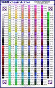 Rgb Hex Triplet Color Chart