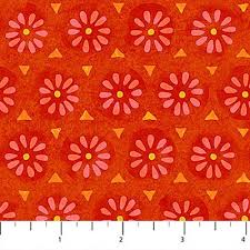 Tree of life ©2003 print free pattern read about this quilt kaleidoscope ©2003. Floral Fantasy Quilt Fabric By Imogen Skelley For Northcott Features Daisy Flowers On Orange
