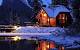 Inside Cabin In Winter