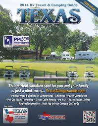 Featuring the most peaceful setting of campgrounds and rv parks in the dallas / fort worth metroplex area, lone oak rv park is set on the northern shores of lake ray roberts. 2014 Texas Rv Travel Camping Guide By Ags Texas Advertising Issuu