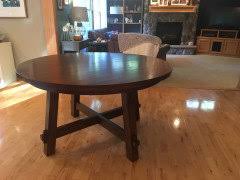 Benchwright pedestal extending dining table +. Pottery Barn Toscana Pedestal Table Review