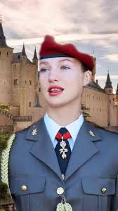 Princess Leonor Sitting Next to A Girl