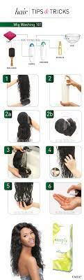 Therefore, it should be washed regularly to avoid product buildup. Wigs 101 How To Wash A Human Hair Wig Wig Hairstyles Human Hair Wigs Diy Wig
