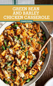 Green Bean And Barley Chicken Casserole Recipe Green Beans Chicken Recipes Casserole Chicken Casserole