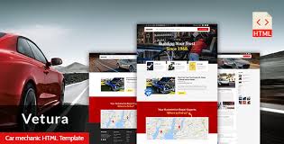 Sample resume for an auto mechanic. Vetura Car Mechanic Auto Repair Html Template By Premiumlayers