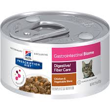 The following products provide a little extra fiber while honoring your cat's carnivorous needs. Hill S Prescription Diet Gastrointestinal Biome Wet Cat Food