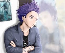 Loving arms wrapped around his waist from behind and he felt you sigh against his back, relaxing as you snuggled into him. Shinsou Hitoshi Fanart