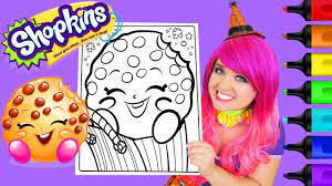 Download these amazing cliparts absolutely free and use these for creating your presentation, blog or website. Coloring Shopkins Kooky Cookie Coloring Page Prismacolor Colored Paint Markers Kimmi The Clown Youtube