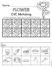 Kindergarten Cvc Words Math And Reading Worksheets For Spring No Prep Activiti Spring Worksheets Kindergarten Cvc Words Kindergarten Spring Math Worksheets