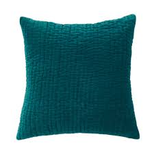 Coussin En Velours Pique Bleu 60 X 60 Cm Maisons Du Monde Coussin Bleu Coussin Nuances De Bleu