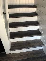 Cap A Tread Seasoned Wood Harrison Pine Dark Augusta Wood 47 In L X 12 1 8 In W X 1 11 16 In T Vinyl Overlay For Stairs 1 In T 016073779 The Home Depot In 2021