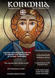 ICONOGRAPHERS' WORKING GROUP STUDENT REFLECTIONS SAC Publications in 2021  Fr Dr Jacob Joseph and Dr Amir Malek receive their PhD