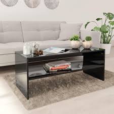 Einen couchtisch hochglanz gibt es in überraschend vielen, individuellen formen. Vidaxl Couchtisch Hochglanz Schwarz 100 40 40 Cm Real De