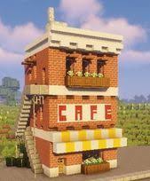 Minecraft Cafe Minecraftbuildingideas Minecraft Cafe Craft Minecraft Batiments Minecraft Maisons Minecraft Faciles