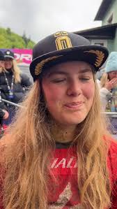 A dream come true for Rosa Marie Jensen, who celebrates her Junior DHI win  with her family ❤️