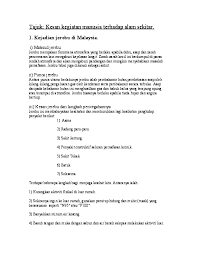 Masih merasa kesulitan untuk menabung dengan penghasilan yang kecil? Doc Kesan Kegiatan Manusia Terhadap Alam Sekitar Sahira Sorfina Academia Edu