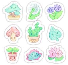 Please Peel Off The Mask With This Sticker перевод Plant Stickers Sticker By Theoceanowl In 2020 Kawaii Stickers Cute Stickers Aesthetic Stickers