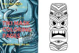 All you need is photoshop (or similar), a good photo, and a couple of minutes. Tiki Mask Coloring Book Element Grafico Por Stanosh Creative Fabrica
