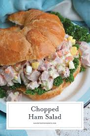 The Best Ham Salad Recipe Using Leftover Ham Minced Vegetables Hard Boiled Egg And A Lightly Seasoned Creamy M Ham Salad Ham Salad Recipes Side Salad Recipes