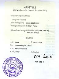 Apostille And Documents Notarization In Korea Koisra Up