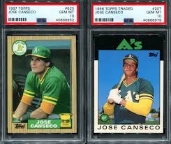Nice card, in mint condition. Jose Canseco 1986 Topps Traded 20t 1987 Topps 620 Rc S A S 2 Count Lot Psa 10 Psa10 Baseball Cards For Sale Jose Canseco Baseball Cards