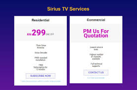 The more you stream, the better. Sirius Tv Set To Rival Astro With 12 Month Free Subscription And Rm20 Month Plan Klgadgetguy