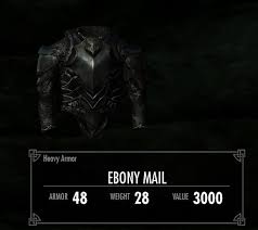 Ebony mail, as it appears in the elder scrolls v: Steam Workshop Unenchanted Ebony Mail