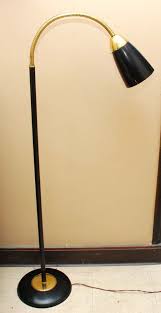Vintage Gooseneck Floor Lamp Cone Bullet Shade Eames Mid Century Modern Atomic Gooseneck Floor Lamp Lamp Floor Lamp